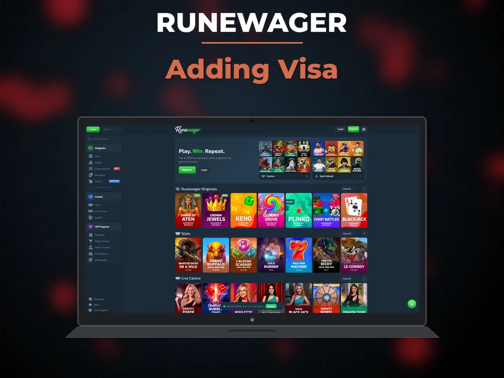 Runewager - Adding Visa